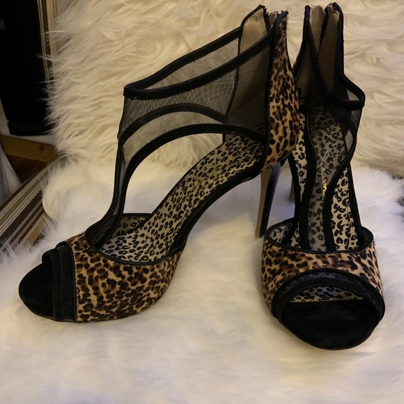 SOLD - Brand New Jessica Simpson Leopard Heels - Picture 8 of 9